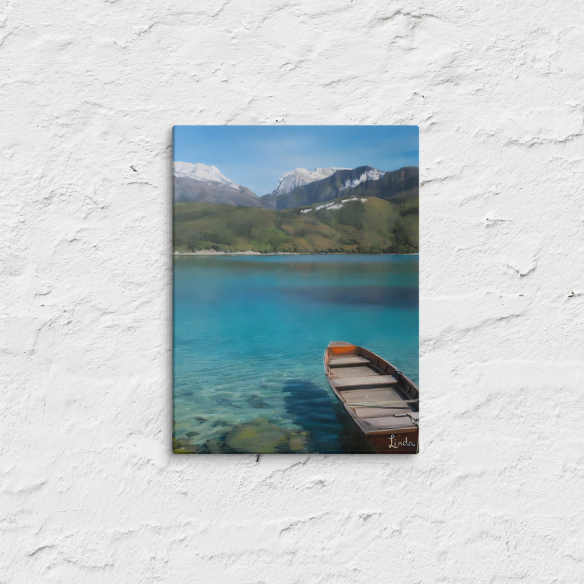 Canoe on the lake